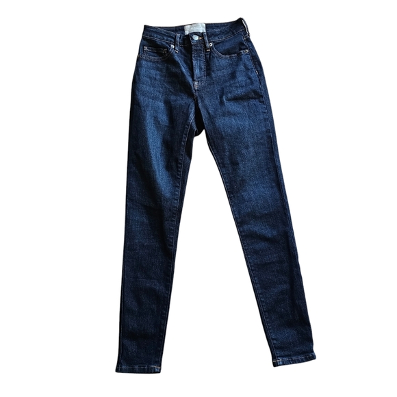 Everlane Denim - Everlane The Curvy High-Rise Skinny jean dark wash stretch 24